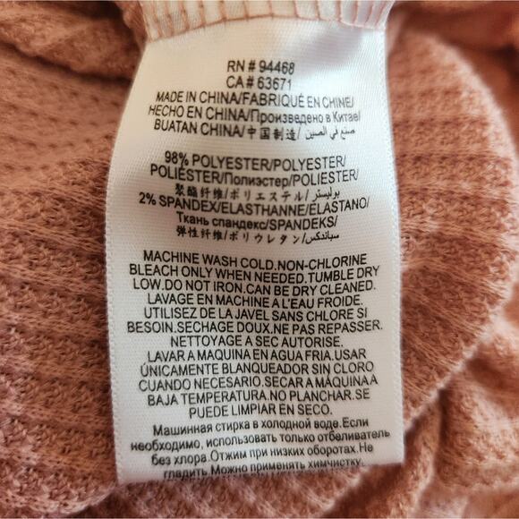 BCBGeneration Waffle Knitt Pink Jogger Leisure Pants - Picture 6 of 7